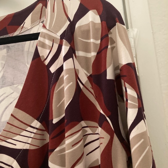 SoftSurroundings Faux Wrap Crisscross Bodice Dress - Picture 9 of 12